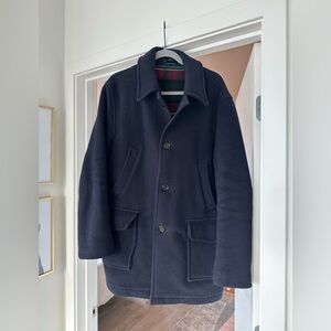 Fred Perry Gloverall Made-in-England Navy wool coat - Rare